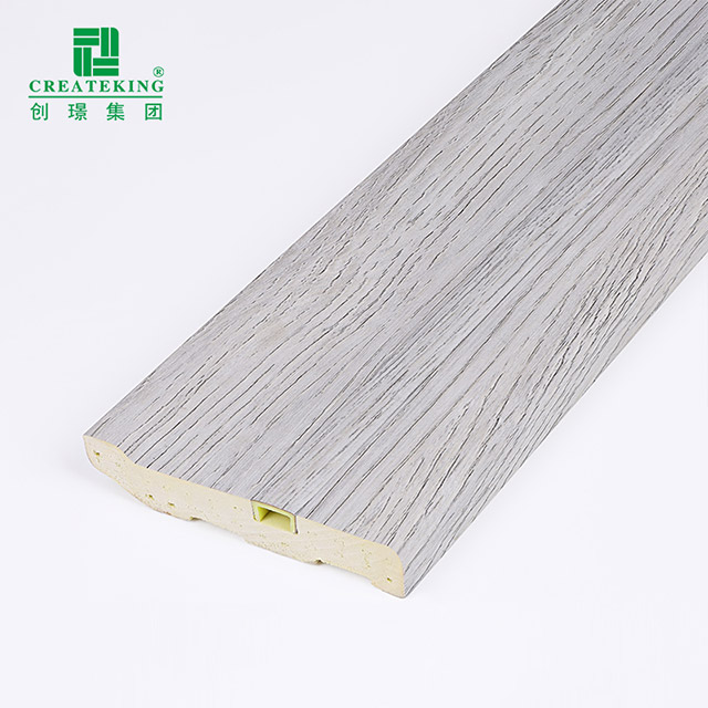 Papan Skirting Pepejal Kuku Tersembunyi PVC 75*15mm