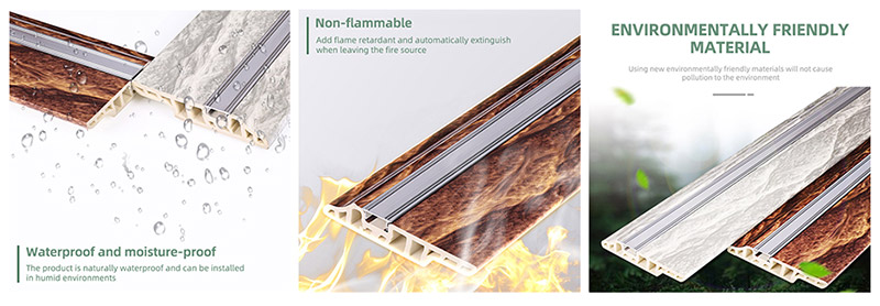 90*16mm PVC Lambs Lidah Kuku Tersembunyi Papan Skirting