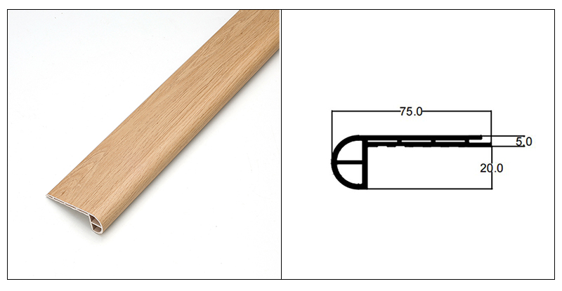 Jalur hidung tangga SPC 75*25mm