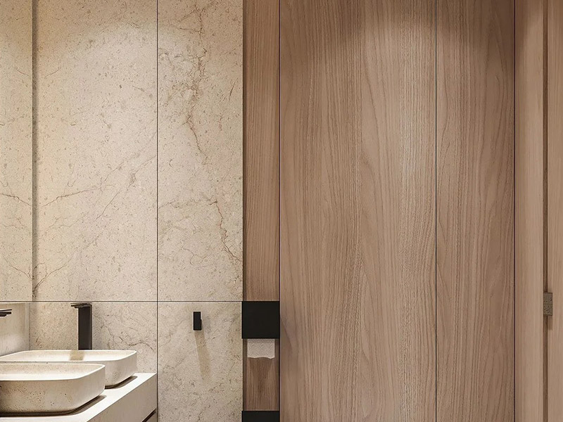 Cadar Marmar PVC di Bilik Mandi