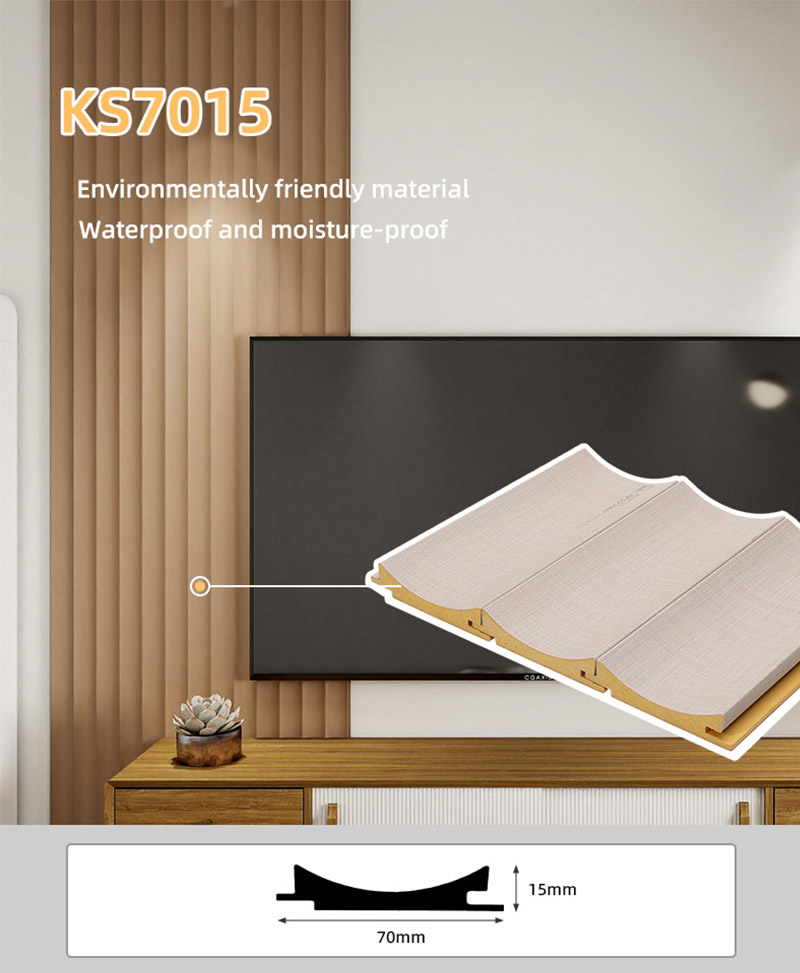 Panel Dinding Bergalur Arka Dalaman 70*15mm