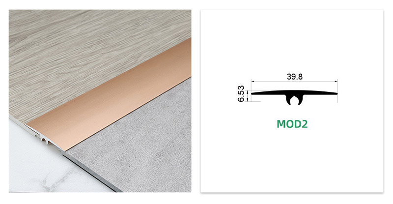 Jalur Peralihan Lantai Universal Aloi Aluminium