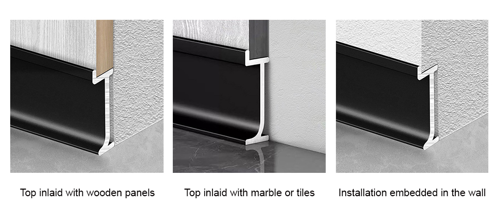 50*12 Skirting Aluminium Tersembunyi