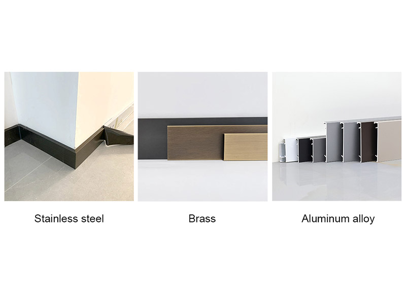 Papan Skirting Dalam Keluli, Messing, Atau Aluminium Memberi Anda Profil Istimewa