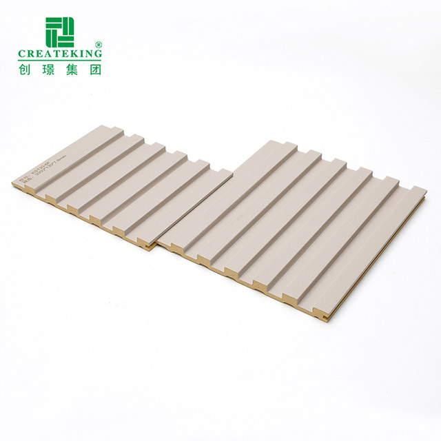 Panel Dinding Bergalur Pepejal PVC 130*7.8mm