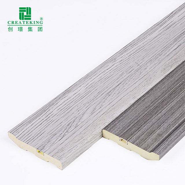 Papan Skirting Pepejal Kuku Tersembunyi PVC 75*15mm