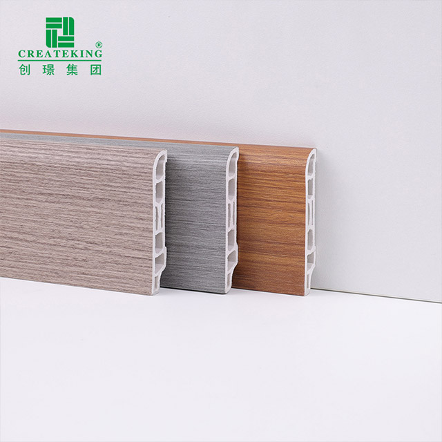 Papan Skirting PVC Bijian Kayu 60*15mm
