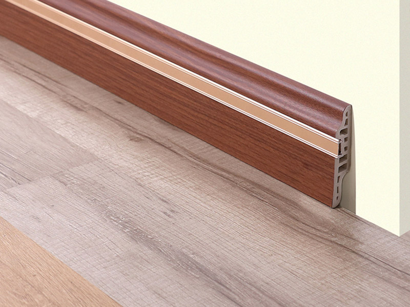 90*16mm PVC Lambs Lidah Kuku Tersembunyi Papan Skirting