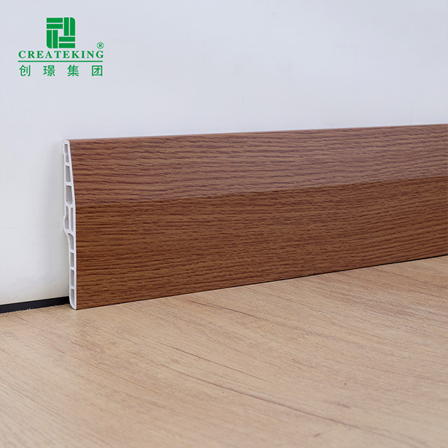 Papan Skirting PVC Berongga 100*15mm Chamfered