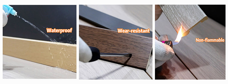 Papan Skirting PVC Pepejal 60*12mm