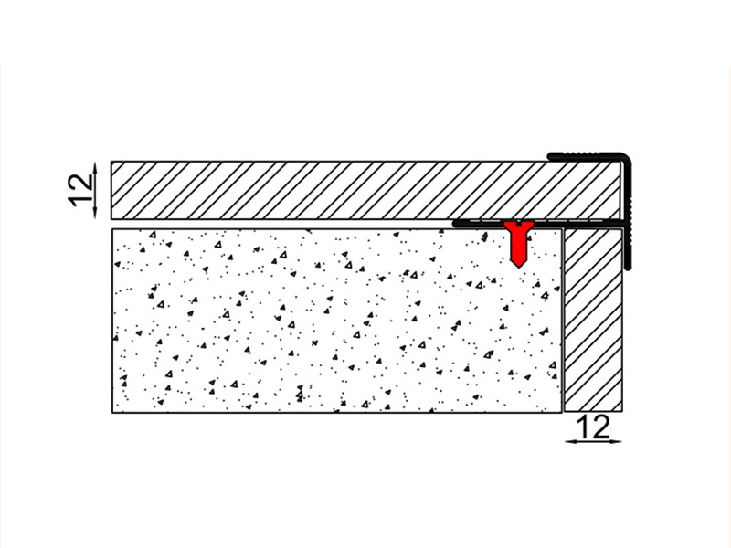 Hidung Tangga Anti-gelincir Aluminium