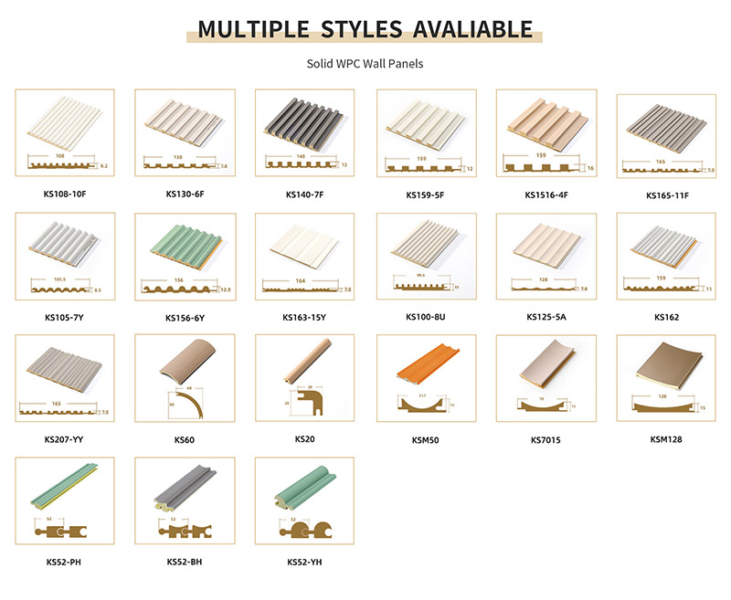 Panel Dinding WPC Pepejal