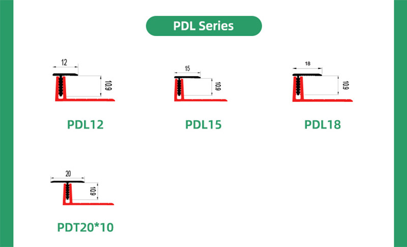 Jalur Peralihan Kelim Lantai Moulding T Offset