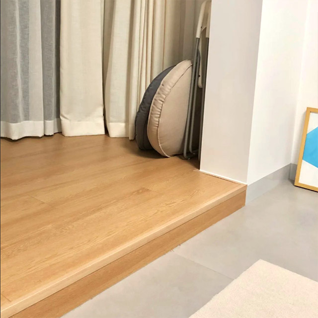 Jalur Tepi Lantai Kayu Pepejal 30*25mm PVC berbentuk L