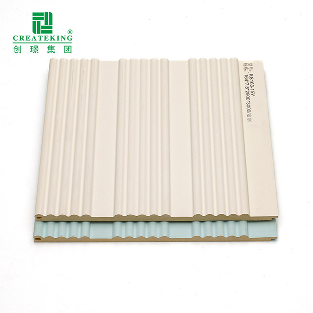 Panel Dinding Bergalur Pepejal 164*7.8mm Melengkung