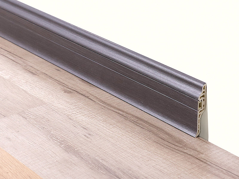 78*17mm PVC Lambs Lidah Kuku Tersembunyi Papan Skirting