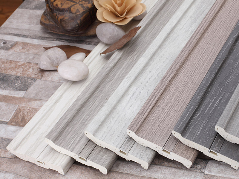Papan Skirting Pepejal Kuku Tersembunyi PVC 75*15mm
