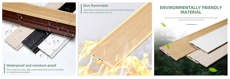 95*15.5mm PVC Lambs Lidah Skirting Papan