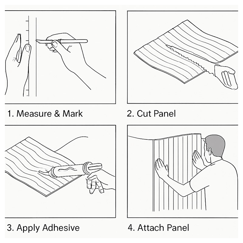 Panel Dinding Melengkung
