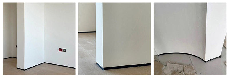 50**9.7mm Papan Skirting Aluminium Aloi