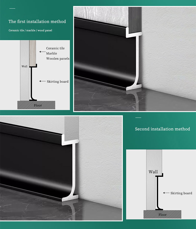 Skirting Aluminium Tersembunyi 20*12mm
