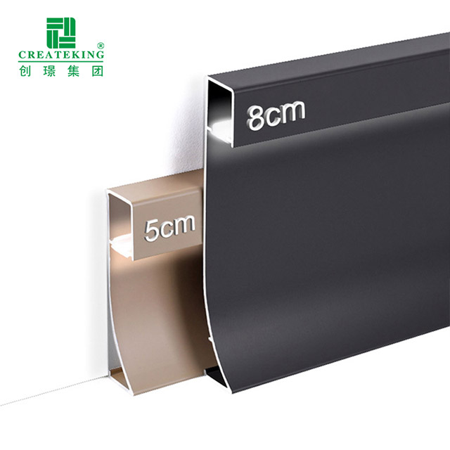 Papan Skirting Aluminium LED 80*9mm