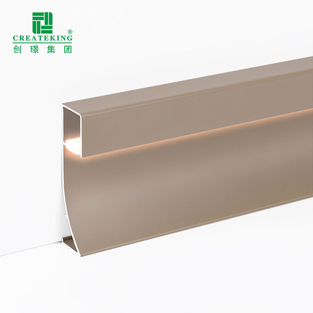 Papan Skirting Aluminium LED 80*9mm
