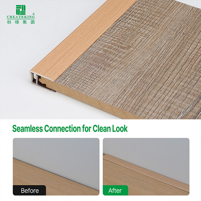 Trim Tepi Lantai PVC 30*10.5mm berbentuk F