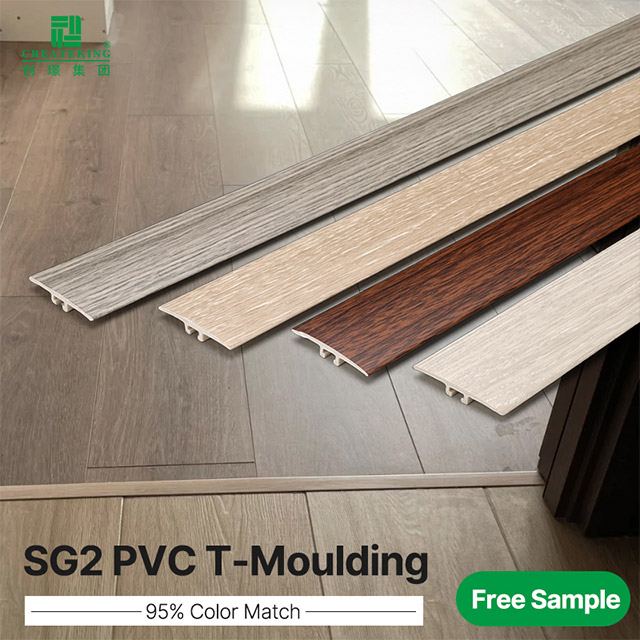 Jalur Ambang Pintu Kesan Kayu SPC 42*6.6mm 