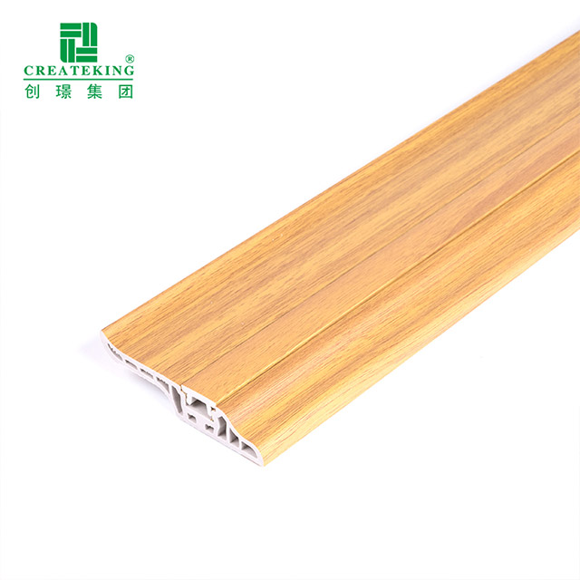 78*17mm PVC Lambs Lidah Kuku Tersembunyi Papan Skirting