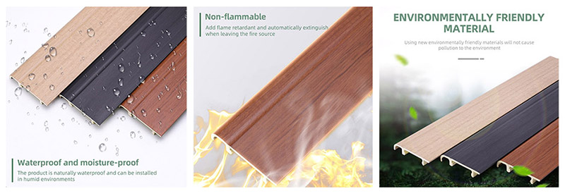 Papan Skirting Klip Pada PVC 76*14mm