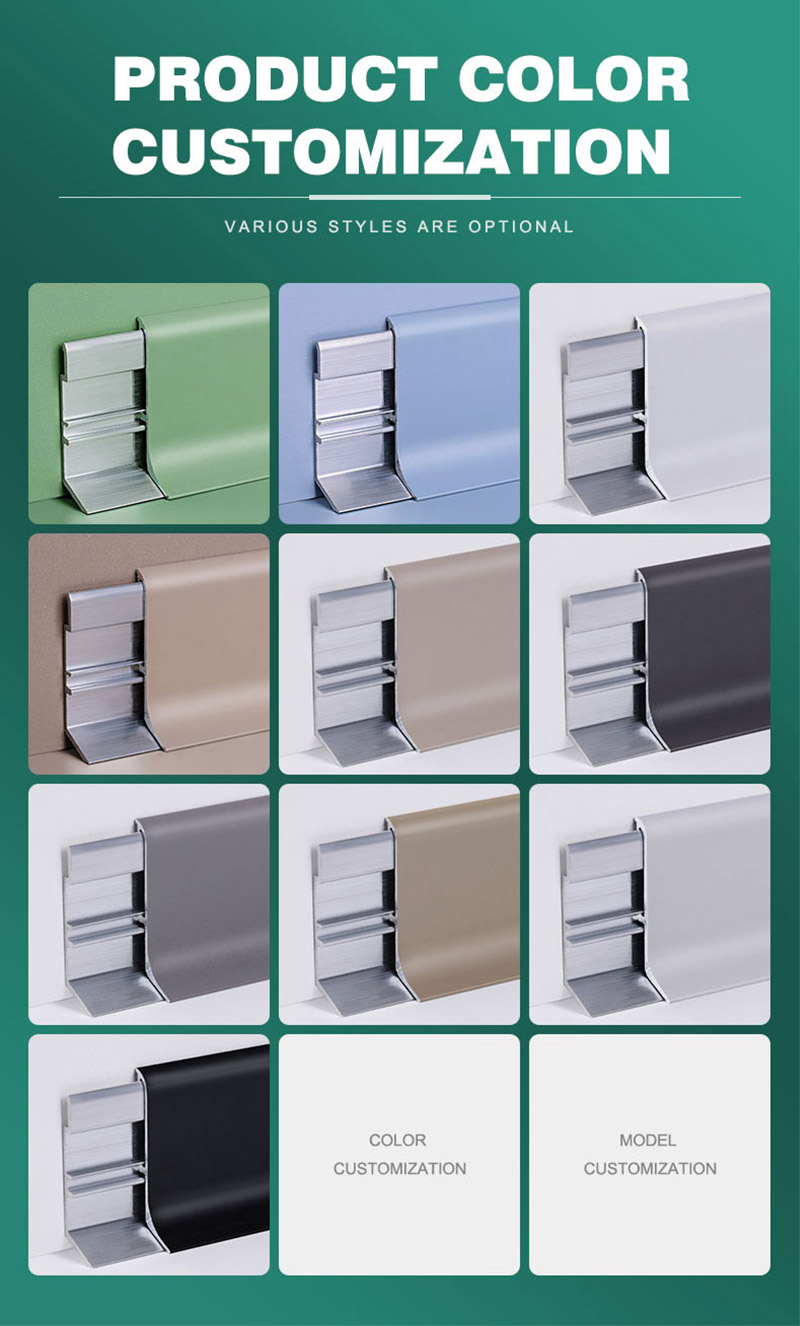 Skirting Lantai Aluminium 40*9mm