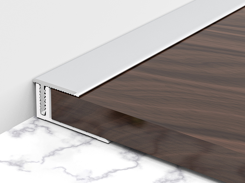 18*11.3mm Trim Tepi Lantai Aluminium Aloi Tunggal Berbentuk T
