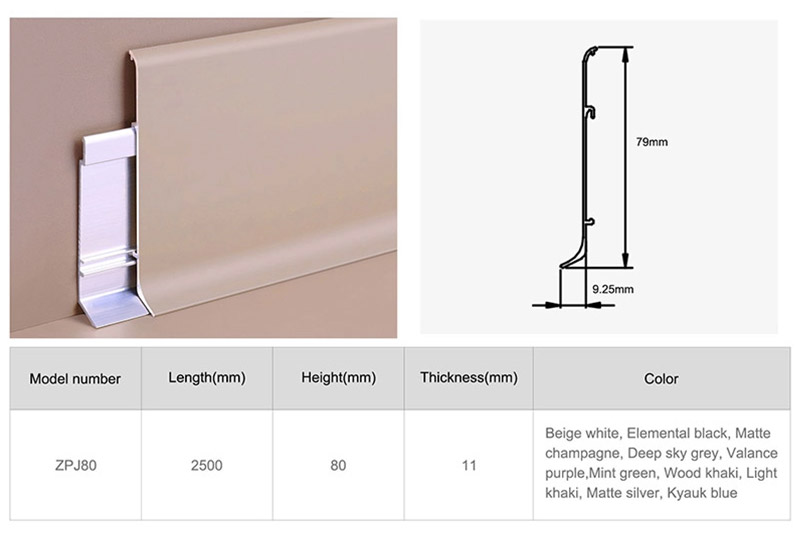 Skirting Lantai Aluminium