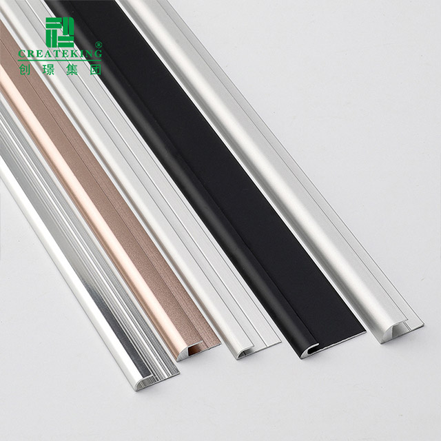 Jalur Kemasan Lantai Aluminium Aloi 8x4.5mm berbentuk C