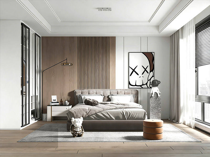 panel dinding kayu pepejal