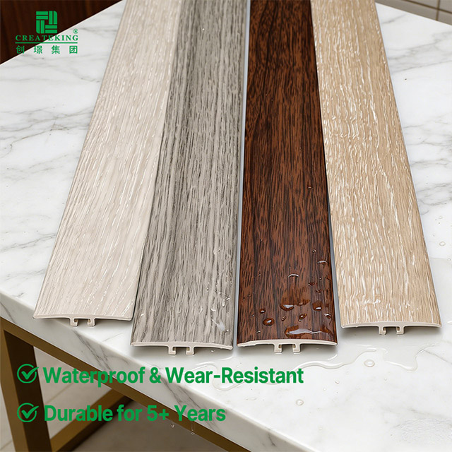 Jalur Ambang Pintu Kesan Kayu SPC 42*6.6mm 