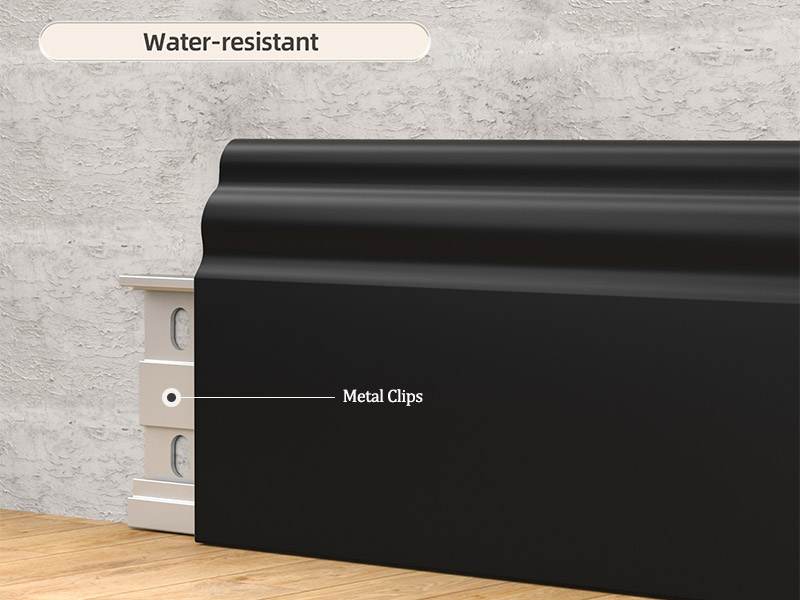 Klip papan skirting logam