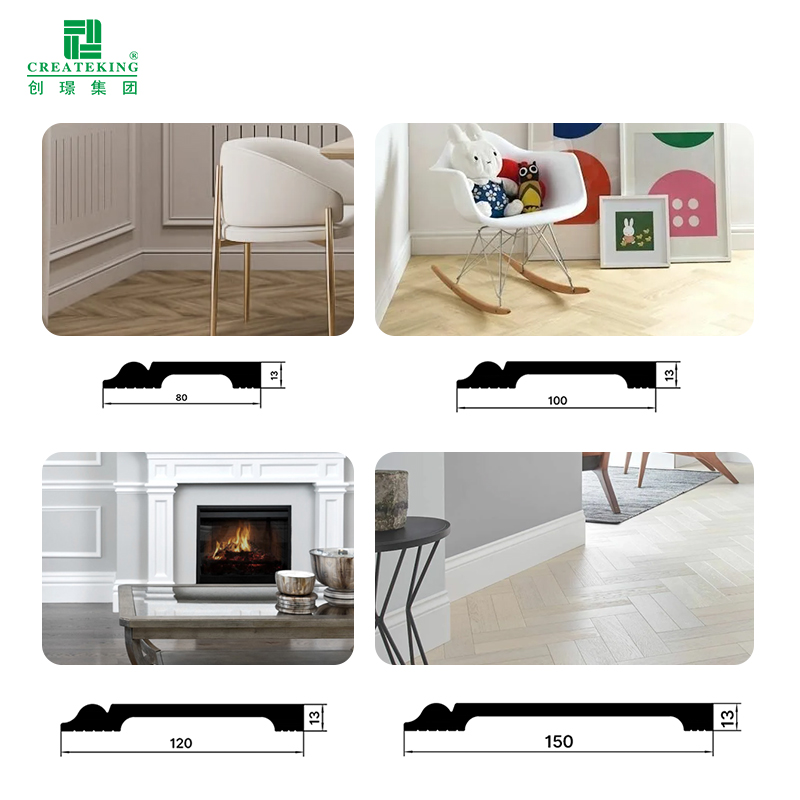 Papan Skirting PS Klasik 80-150mm Acuan Papan Alas Polistirena Kitar Semula