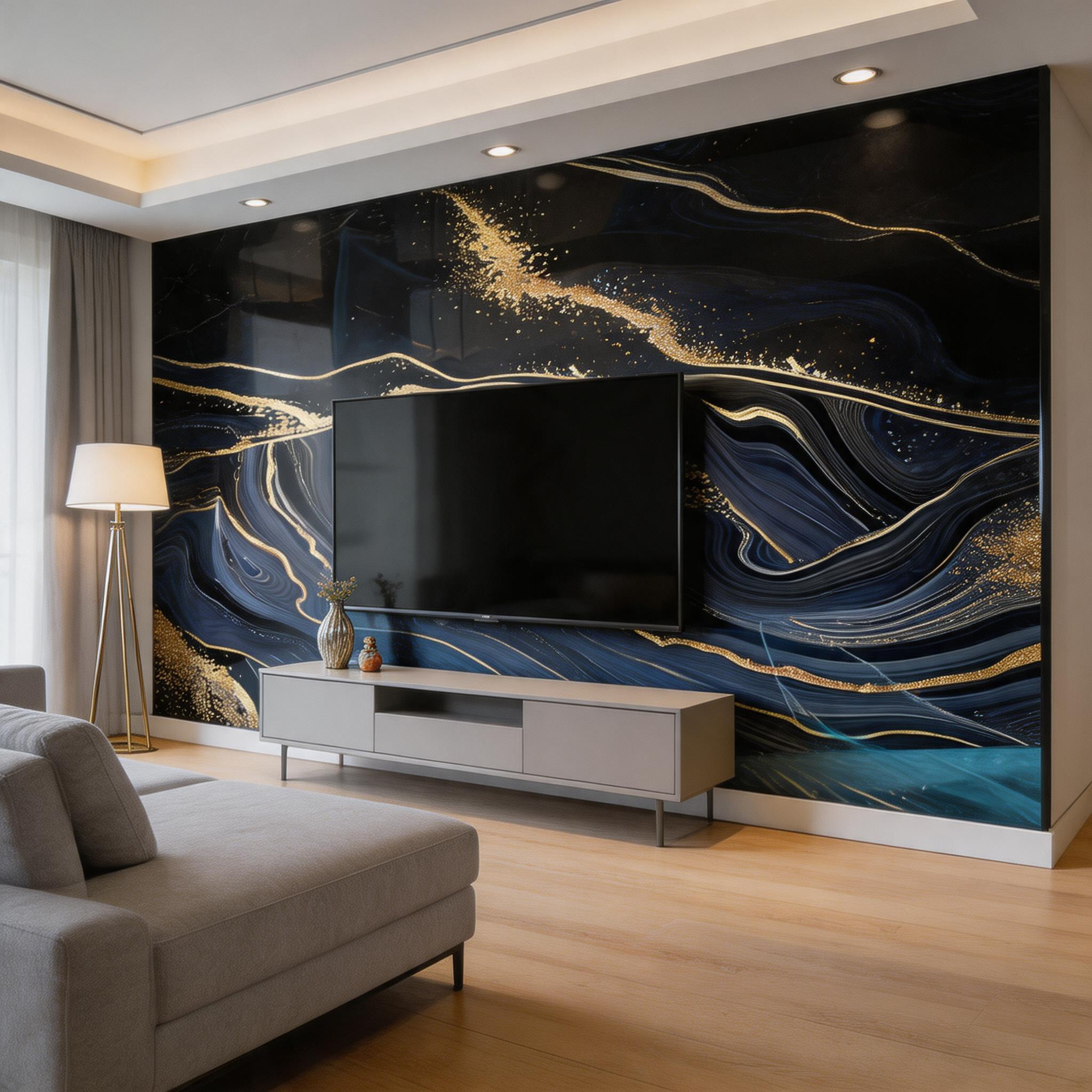 Panel Dinding PVC Berlapis Filem PET untuk Hiasan Dalaman Rumah